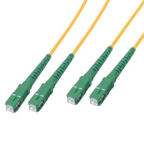 Cordon fibre optique monomode SC/APC vers SC-APC mâle/mâle pour box fibre  Orange, SFR, Bouygues 10 mètres - SEDEA - 913610