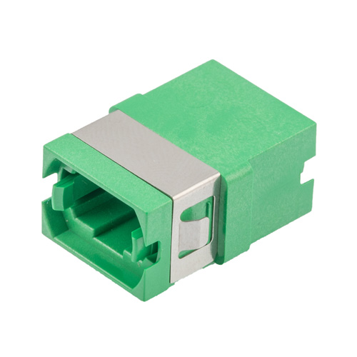 Fiber Optic Standard Coupler, MPO Type A, for MMF or SMF, w/ reduced ...