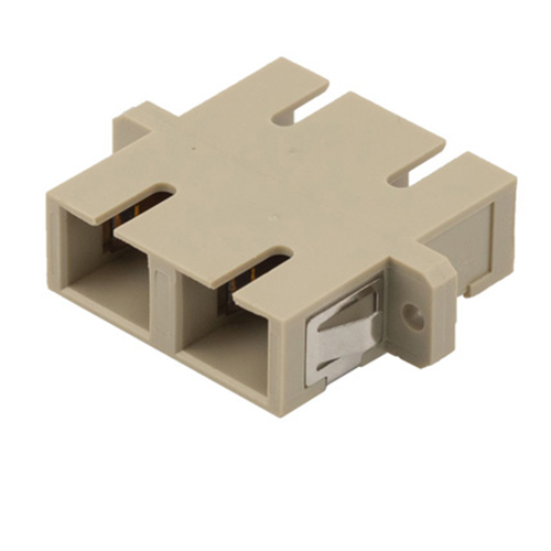 Fiber Optic Economy Coupler, SC, duplex multimode Beige, plastic body ...