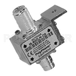 Picture of Type N F/F Bulkhead Coaxial RF Surge Protector, 10MHz - 1GHz, DC Block, 1.5kW, 3.5mJ, 20kA, Blocking Cap, Hole Mount